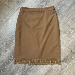 Ann Taylor Skirt with Lace Trim